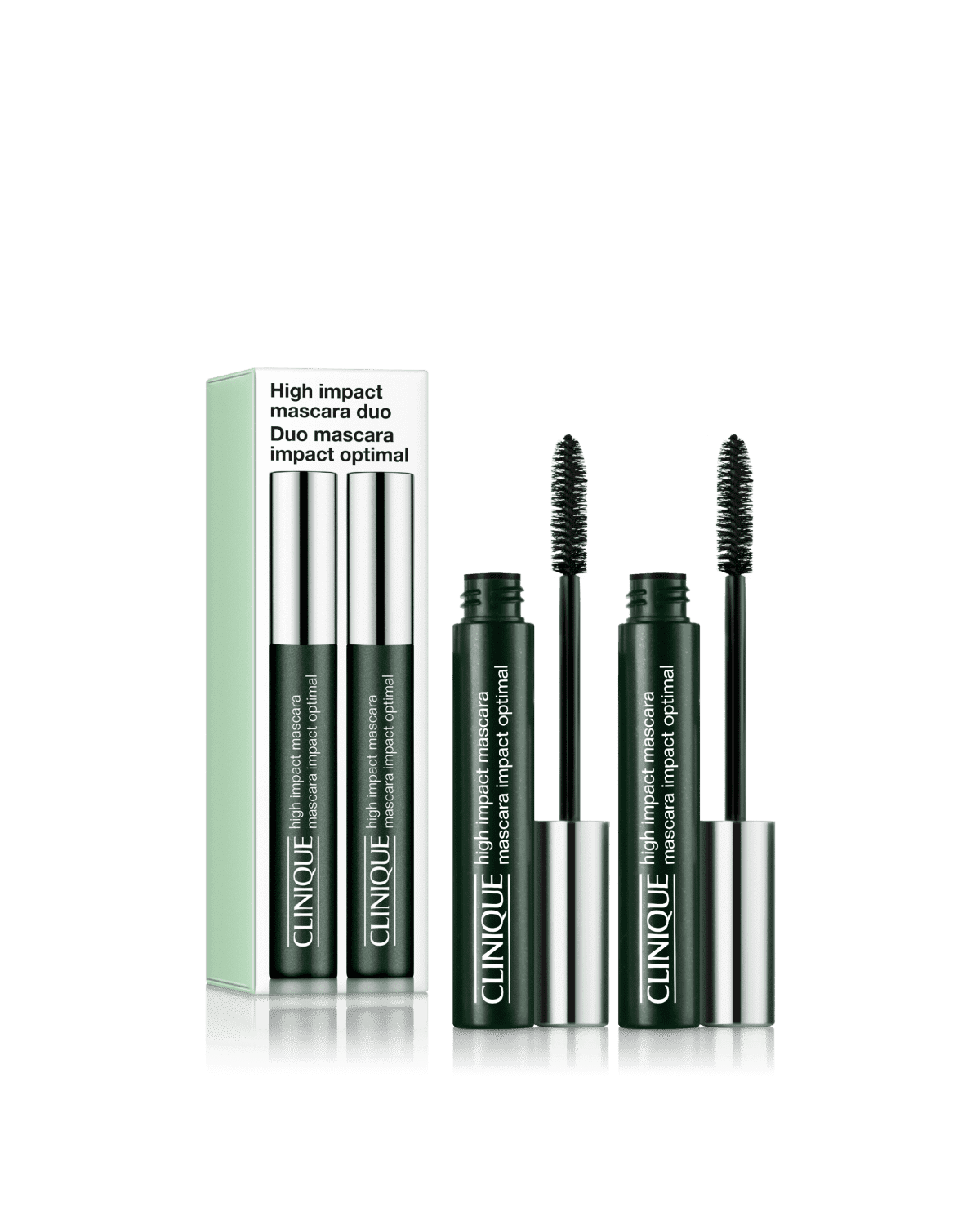 High Impact™ Extreme Volume Mascara | Clinique Clinique High Impact Mascara Set - Black, White, Green display picture 1