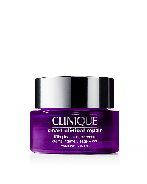 NEW Clinique Smart Clinical Repair™ Lifting Face + Neck Cream, Powerful face and neck cream visibly lifts and reduces lines and wrinkles.